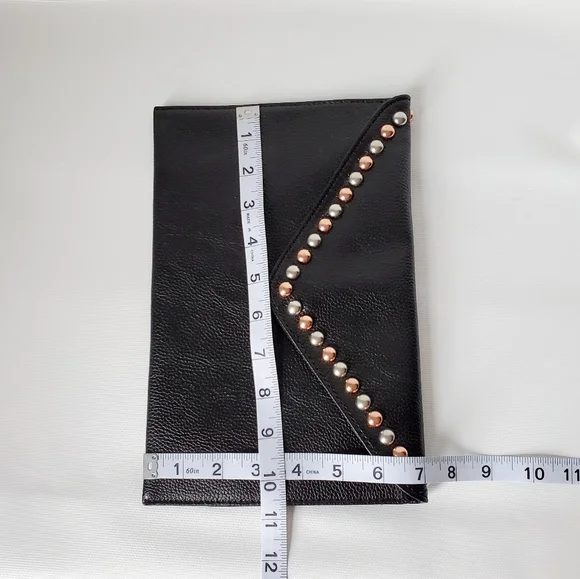 B Low The Belt Leather Studded Clutch NWOT! - Picture 3 of 6